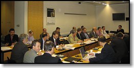 Doug Ritter (front, left) attending COSPAS-SARSAT Task Group Meeting - London, February, 2005