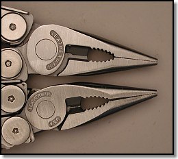 New Leatherman Pliers (top) Original Wave Pliers (bottom)