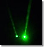 Green Laser Pointer Beams