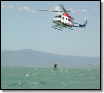 Qeensland Rescue helo hoist demonstration