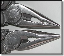 New Leatherman Charge/Wave Pliers (top), Old style below)