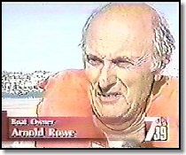 Arnold Rowe on the news after the rescue