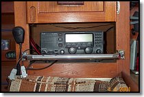 HF Radio after adding protective bar