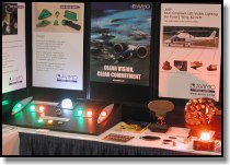 Avimo booth with LED nav and beacon  lights