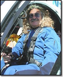 Simon in his custom Flight Suit