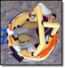 Life Raft Canopy Retracted (person to give scale)