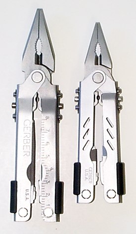 Compact Sport (right) standard Multi-Plier (left)