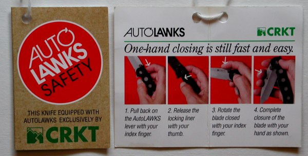 CRK&T Auto LAWKS hang tag