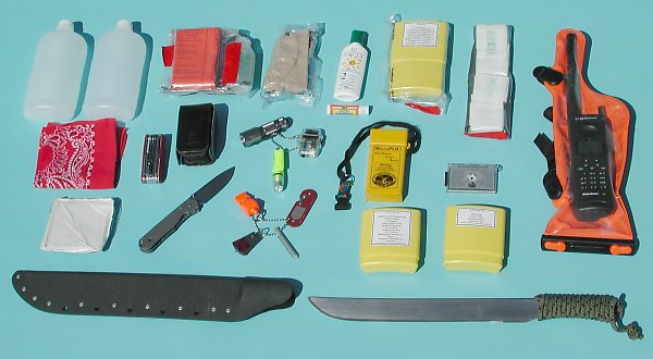 All Simon's Survival Gear (except vest and liferaft)