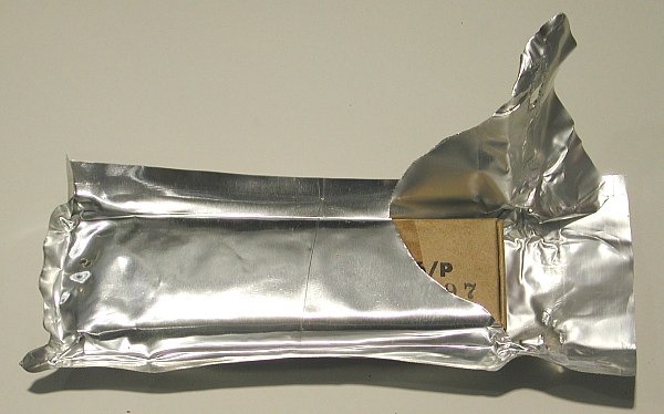 SRU-16/P Parachute Pack Survival Kit - Aluminized Plastic Pouch Opened